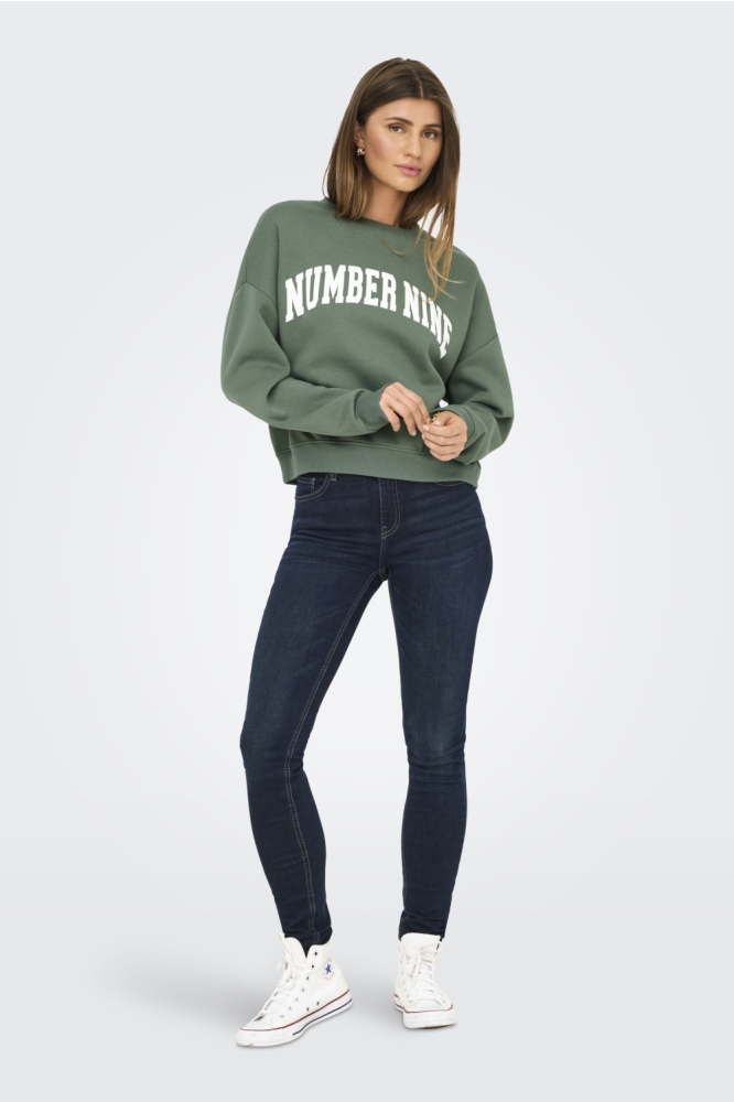 ONLSWEAT LIFE L/S CREW O.SIZE STATE 15254183 LAUREL WREATH